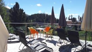 Balkón nebo terasa v ubytování Panorama Hotel Turracher Höhe