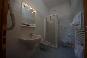 Bilik mandi di Hotel Alpi