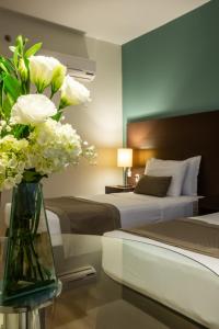 Cama ou camas em um quarto em Hotel Panamby São Paulo