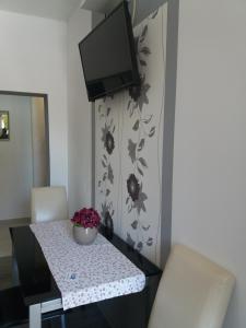 Televízia a/alebo spoločenská miestnosť v ubytovaní Apartments Benic