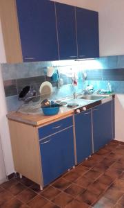 Kuchyň nebo kuchyňský kout v ubytování Apartman Pašman K.B.168