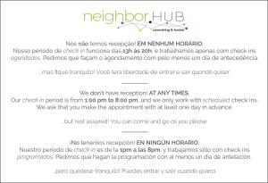 Capture d'écran d'une page Web d'un site Web dans l'établissement NeighborHUB hostel e coliving, à São Paulo