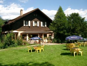 Zahrada ubytování Le Chalet