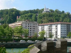 a view of a city with buildings and a river at Apartment Classic by Interhome in Luzern