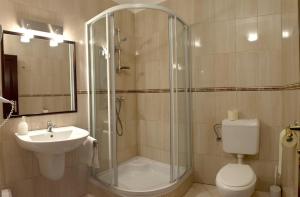 Kúpeľňa v ubytovaní Adler Hotel