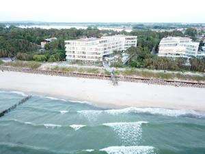 Uma vista aérea de DUNE Apartments