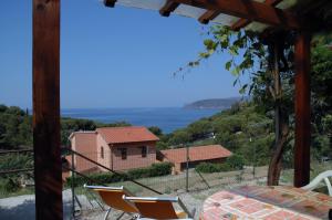カポリーヴェリにあるVilla Oleandroの海の景色を望む家