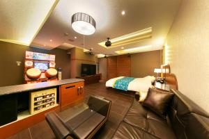 TV a/nebo společenská místnost v ubytování Hotel Eldia Yamanashi (Adult Only)