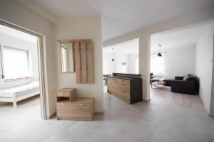 Posteľ alebo postele v izbe v ubytovaní Apartament Zebcowska