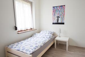 Posteľ alebo postele v izbe v ubytovaní Apartament Zebcowska