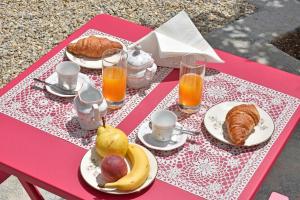 Možnosti snídaně pro hosty v ubytování Castelli in aria