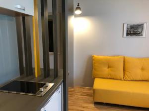 Kuchyň nebo kuchyňský kout v ubytování Apartments Kanevce Beach&Relax