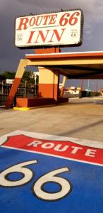 Certifikát, hodnocení, plakát nebo jiný dokument vystavený v ubytování Route 66 Inn