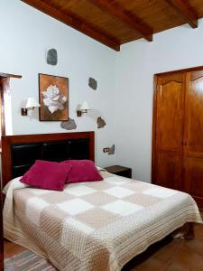 Tempat tidur dalam kamar di El Rinconcito de Tejeda