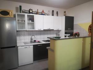 Kuchyň nebo kuchyňský kout v ubytování Apartment Nela