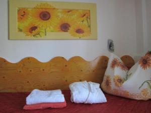 Postel nebo postele na pokoji v ubytování Haus Jochum