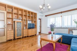 TV a/nebo společenská místnost v ubytování Apartment Promona Drniš