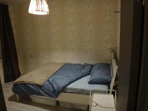 Una cama o camas en una habitación de Cosy apartment Visaginas
