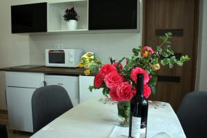 A kitchen or kitchenette at Apartmánový dom Mária
