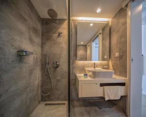Koupelna v ubytování Hotel Delta