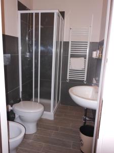 Koupelna v ubytování Hotel Cecco