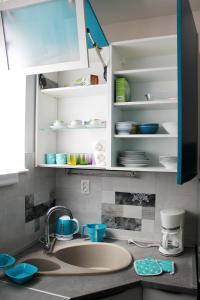 Kuchyň nebo kuchyňský kout v ubytování Apartment Kala