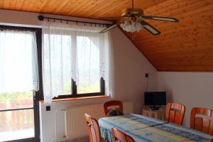 TV a/nebo společenská místnost v ubytování Ibolya Apartmanok