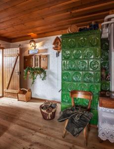 Ein Sitzbereich in der Unterkunft Berggasthof Edelweiss