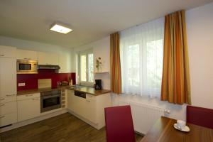 Kuchyň nebo kuchyňský kout v ubytování Pension Appartement Lanzer