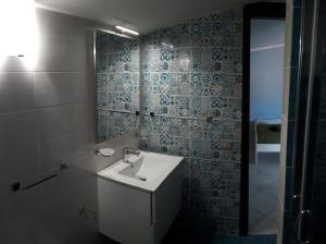 Koupelna v ubytování b&b Oikos