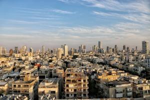 Nespecifikovaný výhled na destinaci Tel Aviv nebo výhled na město při pohledu z hotelu