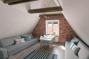 Χώρος καθιστικού στο Euro Apartments Motlava