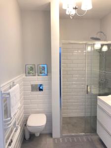 Koupelna v ubytování Apartament Julia