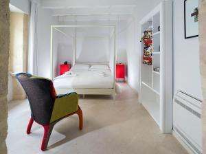 Кровать или кровати в номере Re Federico Boutique Hotel