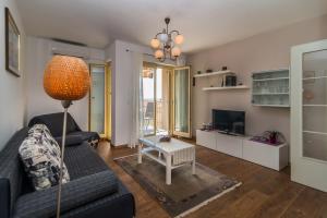 Televízia a/alebo spoločenská miestnosť v ubytovaní Apartment Vesna Kandlerova