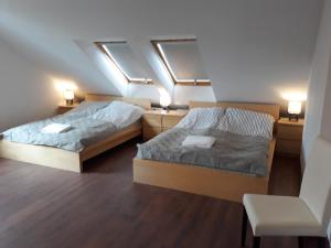 Posteľ alebo postele v izbe v ubytovaní Panorama Apartament Sopot