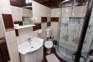 Koupelna v ubytování Vila Sandra