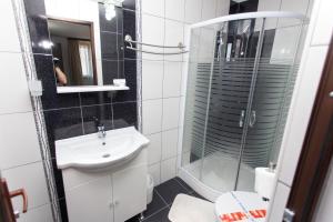 Koupelna v ubytování Vila Sandra
