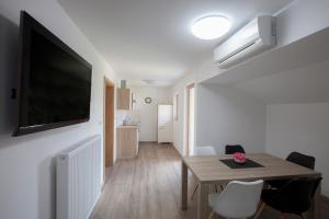 TV a/nebo společenská místnost v ubytování 1861 Blejka apartments Bled