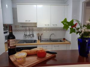 A kitchen or kitchenette at Apartamento Auténtico Playa