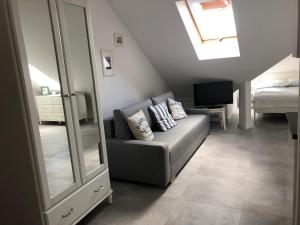Postel nebo postele na pokoji v ubytování Apartament Julia