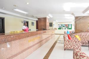 Lobbyn eller receptionsområdet på Berjaya Praslin Resort