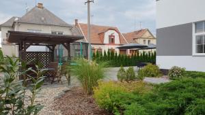 Zahrada ubytování Apartmá na Hané