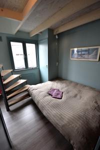 Säng eller sängar i ett rum på Amsterdam Boat Studio