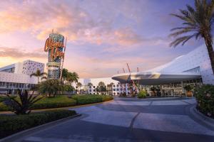 a rendering of the burj khalifa resort at Universal's Cabana Bay Beach Resort in Orlando