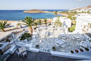 an aerial view of a resort with the ocean at Porto Raphael Residences & Suites in Agios Ioannis