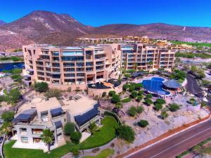 an aerial view of an apartment complex with a resort at Puerta Cortes Residences in La Paz