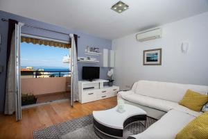 Televízia a/alebo spoločenská miestnosť v ubytovaní Apartment Sarena