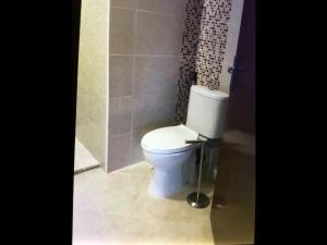 カルプにあるPanoramaのバスルーム(白いトイレ、シャワー付)