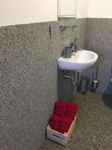 Koupelna v ubytování Chata Obzor